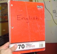 a notebook to help with the best way to learn English online